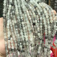Quartz naturel bijoux perles, Quartz de nuage, poli, DIY & normes différentes pour le choix & facettes, couleurs mélangées, Vendu par Environ 38 cm brin