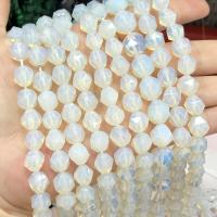 Perles bijoux en pierres gemmes, Opaline, poli, DIY & normes différentes pour le choix & facettes, blanc, Vendu par Environ 38 cm brin