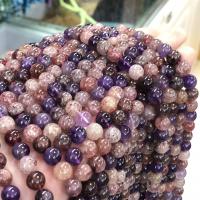 Kristall-Perlen, rund, poliert, DIY & verschiedene Größen vorhanden, gemischte Farben, verkauft per ca. 38 cm Strang
