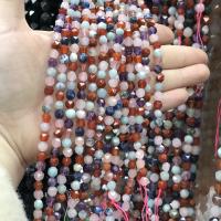 Gemstone Jewelry Beads, Natural Stone, polished, DIY & different size for choice & faceted, mixed colors, Sold Per Approx 38 cm Strand