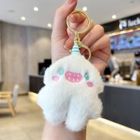 Tibetan Style Key Clasp, Plush, with Tibetan Style, cute & multifunctional & Unisex, more colors for choice, 76x97mm, Sold By PC