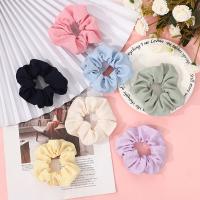 Hair Scrunchies, Cloth, handmade, fashion jewelry & for woman, more colors for choice, Inner Diameter:Approx 40mm, Sold By PC
