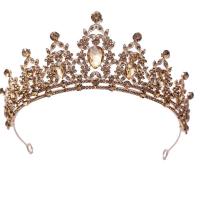 Bridal Tiaras, Tibetan Style, plated, for woman & with rhinestone, more colors for choice, nickel, lead & cadmium free, Inner Diameter:Approx 145.00mm, Sold By PC