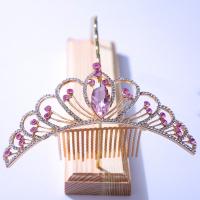 Bridal Tiaras Zinc Alloy plated for woman & with rhinestone nickel lead & cadmium free Inner Approx 135mm Sold By PC