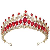 Bridal Tiaras Zinc Alloy plated for woman & with rhinestone nickel lead & cadmium free Inner Approx 155mm Sold By PC
