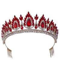 Bridal Tiaras, Tibetan Style, plated, for woman & with rhinestone, more colors for choice, nickel, lead & cadmium free, Inner Diameter:Approx 160mm, Sold By PC