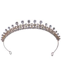 Bridal Tiaras, Tibetan Style, plated, for woman & with rhinestone, more colors for choice, nickel, lead & cadmium free, Inner Diameter:Approx 150mm, Sold By PC