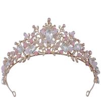Bridal Tiaras Zinc Alloy plated for woman & with rhinestone nickel lead & cadmium free Inner Approx 145mm Sold By PC