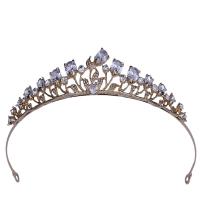 Bridal Tiaras, Tibetan Style, plated, micro pave cubic zirconia & for woman, more colors for choice, nickel, lead & cadmium free, Inner Diameter:Approx 150mm, Sold By PC