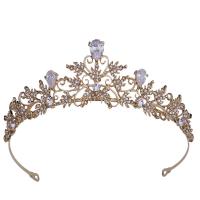 Bridal Tiaras Zinc Alloy plated micro pave cubic zirconia & for woman nickel lead & cadmium free Inner Approx 155mm Sold By PC