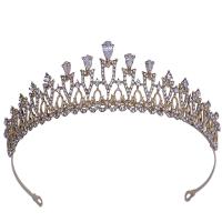 Bridal Tiaras Zinc Alloy plated micro pave cubic zirconia & for woman nickel lead & cadmium free Inner Approx 150mm Sold By PC