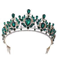 Bridal Tiaras Zinc Alloy plated for woman & with rhinestone nickel lead & cadmium free Inner Approx 165mm Sold By PC