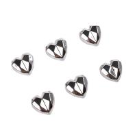 Mobile Phone DIY Decoration Acrylic Heart silver color plated fashion jewelry Approx 4mm Sold By PC