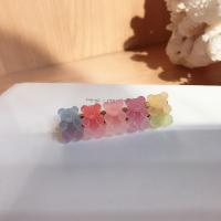 Alligator Hair Clip Soft PVC Bear handmade fashion jewelry & for woman nickel lead & cadmium free 60mm Sold By PC