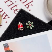 Zinc Alloy Stud Earring Christmas Design & for woman nickel lead & cadmium free Sold By Pair