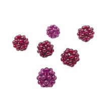 Natural Garnet Beads Flower DIY 12mm 2.8mm Sold By PC