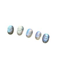 Grânulos de rocha lunar, Selenita, Fabuloso Besta Selvagem, DIY, Cor aleatória, 9-11x6mm, Buraco:Aprox 1mm, vendido por PC