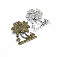 Zinc Alloy Pendants Palm Tree plated DIY nickel lead & cadmium free Sold By PC
