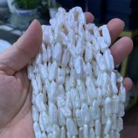 Grânulos de pérolas  cultivadas de água doce de forma de borroco, Pérolas de água doce, Barroco, DIY, branco, vendido para Aprox 38 cm Strand