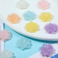 Mobile Phone DIY Decoration, Resin, Flower, epoxy gel, more colors for choice, 25x25mm, Sold By PC