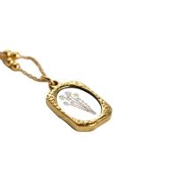 Edelstahl Schmuck Halskette, 304 Edelstahl, mit Verlängerungskettchen von 5cm, Modeschmuck & für Frau, keine, 14x20mm, Länge:45 cm, verkauft von PC