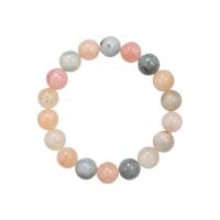 Gemstone Bracelets, Morganite, with Chalcedony, Round, fashion jewelry & Unisex & different styles for choice, more colors for choice, Sold By PC