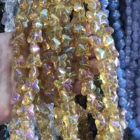 Baking Varnish Glass Beads, Szklane koraliki, Motyl, Glazurowane, DIY, dostępnych więcej kolorów, 14mm, sprzedawane na około 38 cm Strand