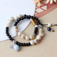 Porcelain Bracelet handmade Double Layer & fashion jewelry & for woman Length Approx 13-23 cm Sold By PC