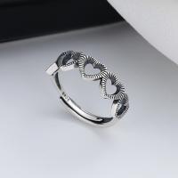 925 Sterling Silver Finger Rings, Antique finish, fashion jewelry & for woman & hollow, nickel, lead & cadmium free, 6mm, Sold By PC