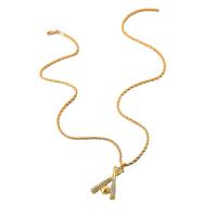 Tibetan Style Jewelry Necklace, KC gold color plated, fashion jewelry & for woman & with rhinestone, golden, nickel, lead & cadmium free, 45x27mm, Sold Per Approx 24.41 Inch Strand
