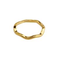Titantium plieno Finger žiedas, Titano plienas, padengtą, Bižuterijos & skirtingo dydžio pasirinkimo & moters, aukso, Pardavė PC