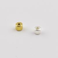 Spacer Perlen Schmuck, Verkupferter Kunststoff, plattiert, DIY, keine, 3x4mm, Bohrung:ca. 1.2mm, 200PCs/Tasche, verkauft von Tasche