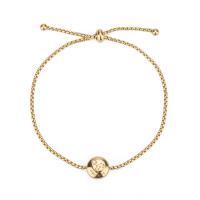 Titan stål armband, 12 Tecken på Zodiac, mode smycken & justerbar & för kvinna & med strass, fler färger för val, 12mm, Längd 26 cm, Säljs av PC