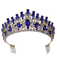 Bridal Tiaras, Tibetan Style, plated, for woman & with rhinestone, more colors for choice, nickel, lead & cadmium free, Inner Diameter:Approx 160mm, Sold By PC