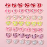 Lampwork Beads, Heart, DIY & enamel, more colors for choice, 20x20mm, Sold By PC