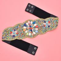 Decorative Belt, Seedbead, folk style & for woman, more colors for choice, nickel, lead & cadmium free, Sold By PC