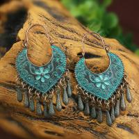 Zinc Alloy Drop Earrings plated Bohemian style & for woman nickel lead & cadmium free Sold By Pair