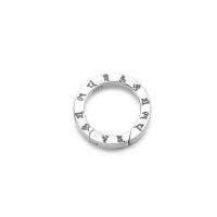 925 Sterling Silver Clasp, Round, plated, DIY, silver color, Sold By Pair