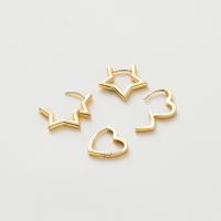 Brass Leverback Earring, real gold plated, different styles for choice & for woman, gold, Hole:Approx 1.2mm, Sold By Pair