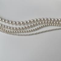 925 Sterling Silver Necklaces, with CRYSTALLIZED™ Crystal Pearl, with 2inch extender chain, Round, silver color plated, fashion jewelry & different size for choice & for woman, Length:Approx 16.5 Inch, Sold By PC