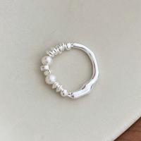 925 Sterling Silver Finger Ring silver color plated fashion jewelry & for woman Sold By PC