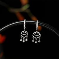 925 Sterling Silver Drop Earring silver color plated fashion jewelry & for woman 10.7mm Sold By Pair