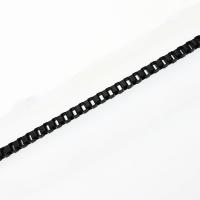 Stainless Steel Box Chain, 304 Stainless Steel, Vacuum Ion Plating, different size for choice, black, Sold By Strand