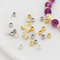 Messing Perle, vergoldet, DIY, keine, frei von Nickel, Blei & Kadmium, 5mm, Bohrung:ca. 2.5mm, 5PCs/Tasche, verkauft von Tasche