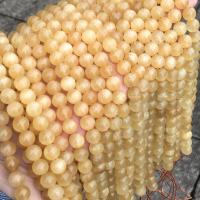 Gemstone Jewelry Beads Calcite Round polished DIY yellow Sold Per Approx 38 cm Strand