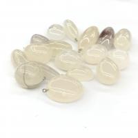 Gemstone Pendants Jewelry, Ocean Calcedony, Nuggets, polished, fashion jewelry & DIY, mixed colors, 10-30,mm, Sold By PC