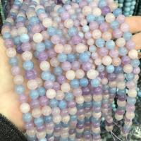 Perles bijoux en pierres gemmes, Lavande, Rond, poli, DIY & normes différentes pour le choix, couleurs mélangées, Vendu par Environ 38 cm brin