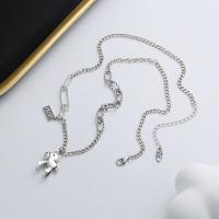 925 Sterling Silver Necklaces with 1.97inch extender chain rocking horse Antique finish fashion jewelry & for woman nickel lead & cadmium free Length Approx 17.72 Inch Sold By PC