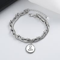 Sterling Zilver Armbanden, 925 sterling zilver, met 1.18inch extender keten, mode sieraden & voor vrouw, nikkel, lood en cadmium vrij, Lengte Ca 6.3 inch, Verkocht door PC