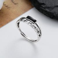 Sterling Silver Jewelry Finger Ring, 925 sterline d'argento, gioielli di moda & per la donna & smalto, assenza di nichel,piombo&cadmio, 7mm, Venduto da PC